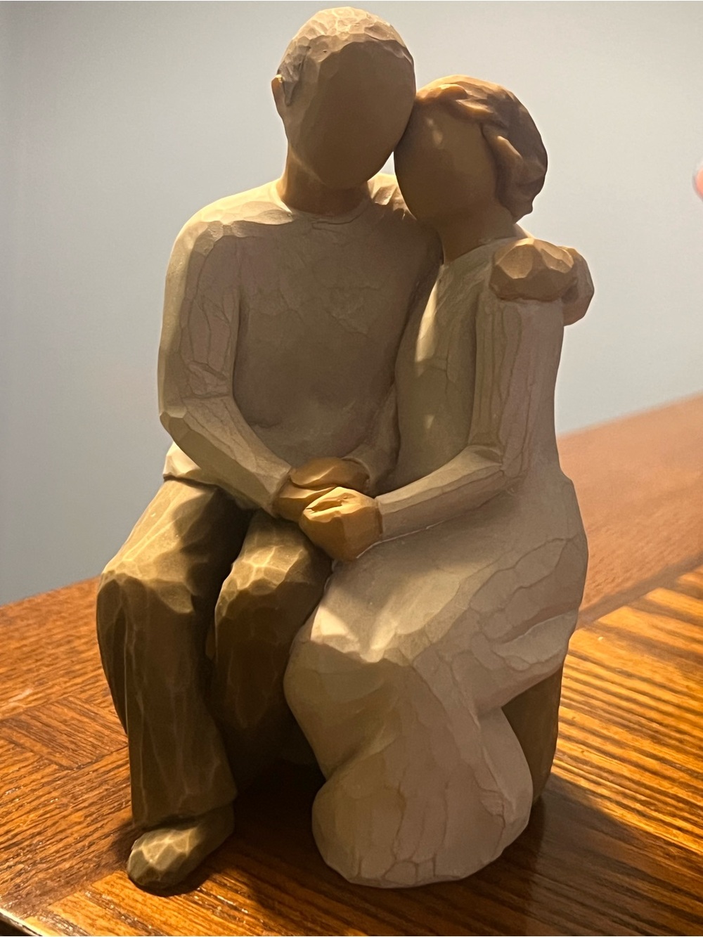 Willow Tree “Anniversary” Handcrafted Beige Couple Figurine